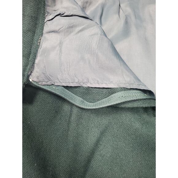 Vintage Women's Diane Richard 8 Dark Green Wool Midi Pencil Skirt Academia - Picture 8 of 8